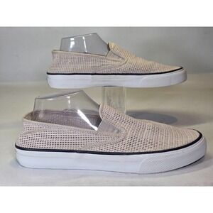 Sperry Men's Sneakers Size 10 M Beige Cream Crest Twin Gore Boat Slip On Shoes